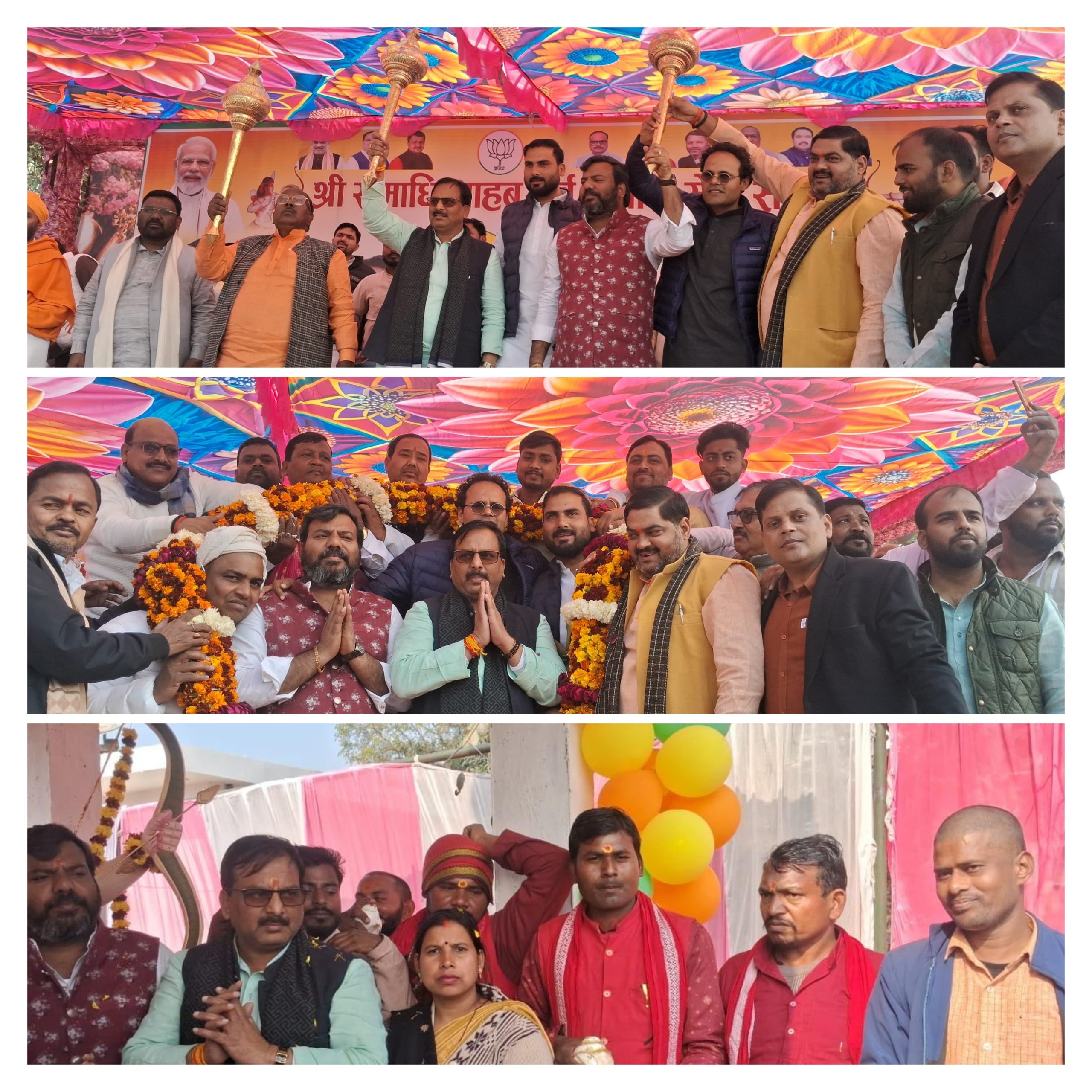 सीताघाट पर निषादराज व वीर एकलव्य के भव्य मंदिर का हुआ उद्घाटन