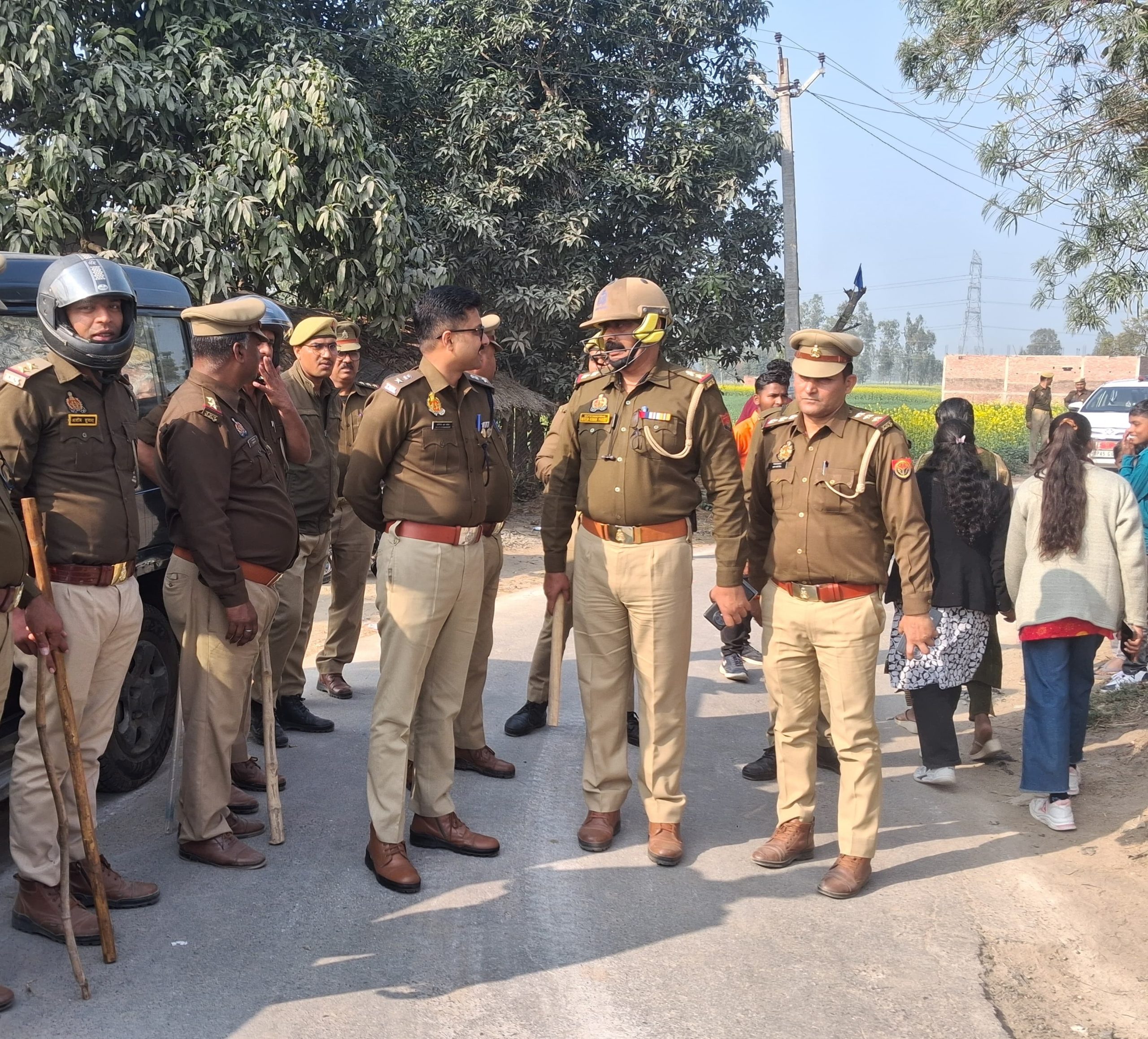 रविदास जयंती जुलूस की सुरक्षा व्यवस्था का एसपी ने किया निरीक्षण