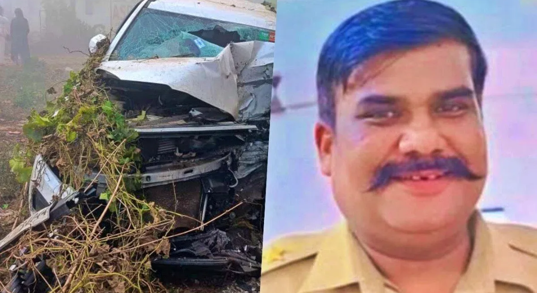 छापेमारी से लौट रही पुलिस टीम की स्कॉर्पियो पेड़ से टकराई, दारोगा की मौत, 4 पुलिसकर्मी घायल