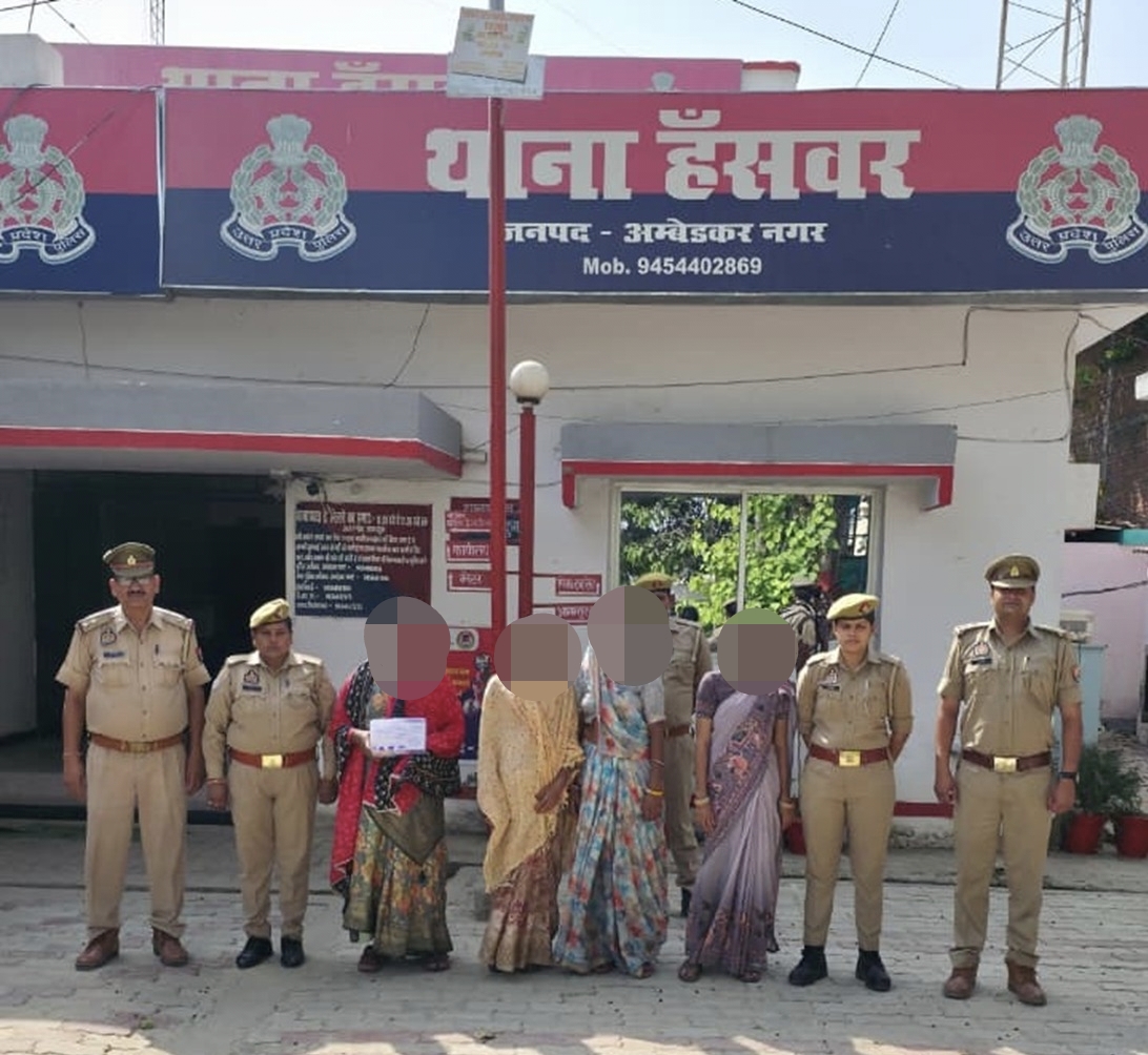 हंसवर पुलिस की बड़ी कार्रवाई: चोरी के मामले में 4 महिलाएं गिरफ्तार, जेवरात व नकदी बरामद