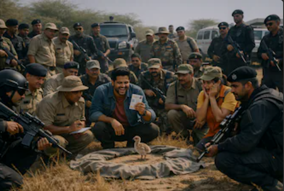 अंडे से निकलते ही ‘Z+ सुरक्षा’ में नन्हा मेहमान! 10 साल बाद जन्मे गोडावण के चूजे की हिफाज़त में तैनात 50 जवान