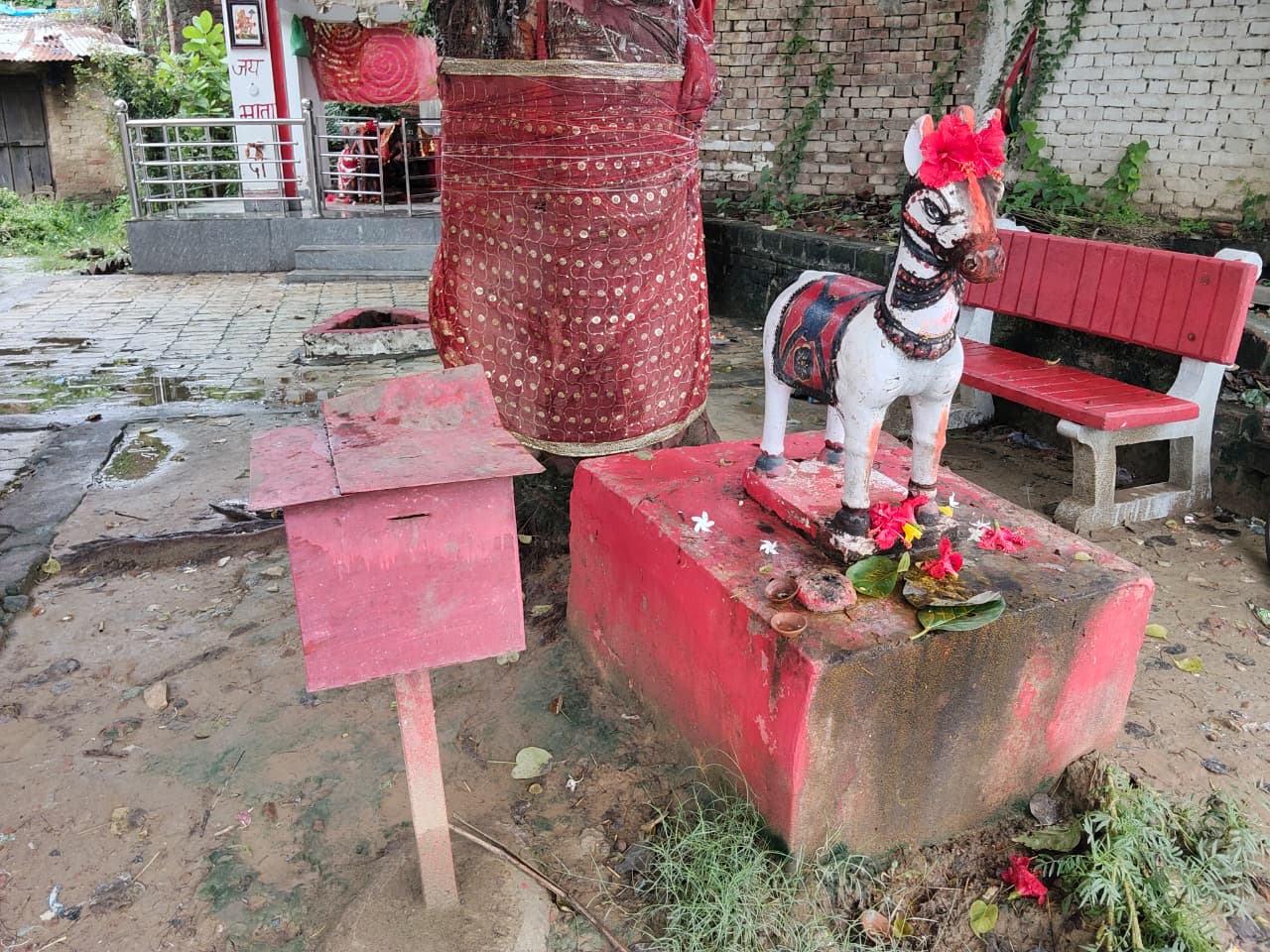 थाने से महज 300 मीटर दूर काली माता मंदिर में चोरी, दानपात्र तोड़कर हजारों की नकदी ले उड़े चोर