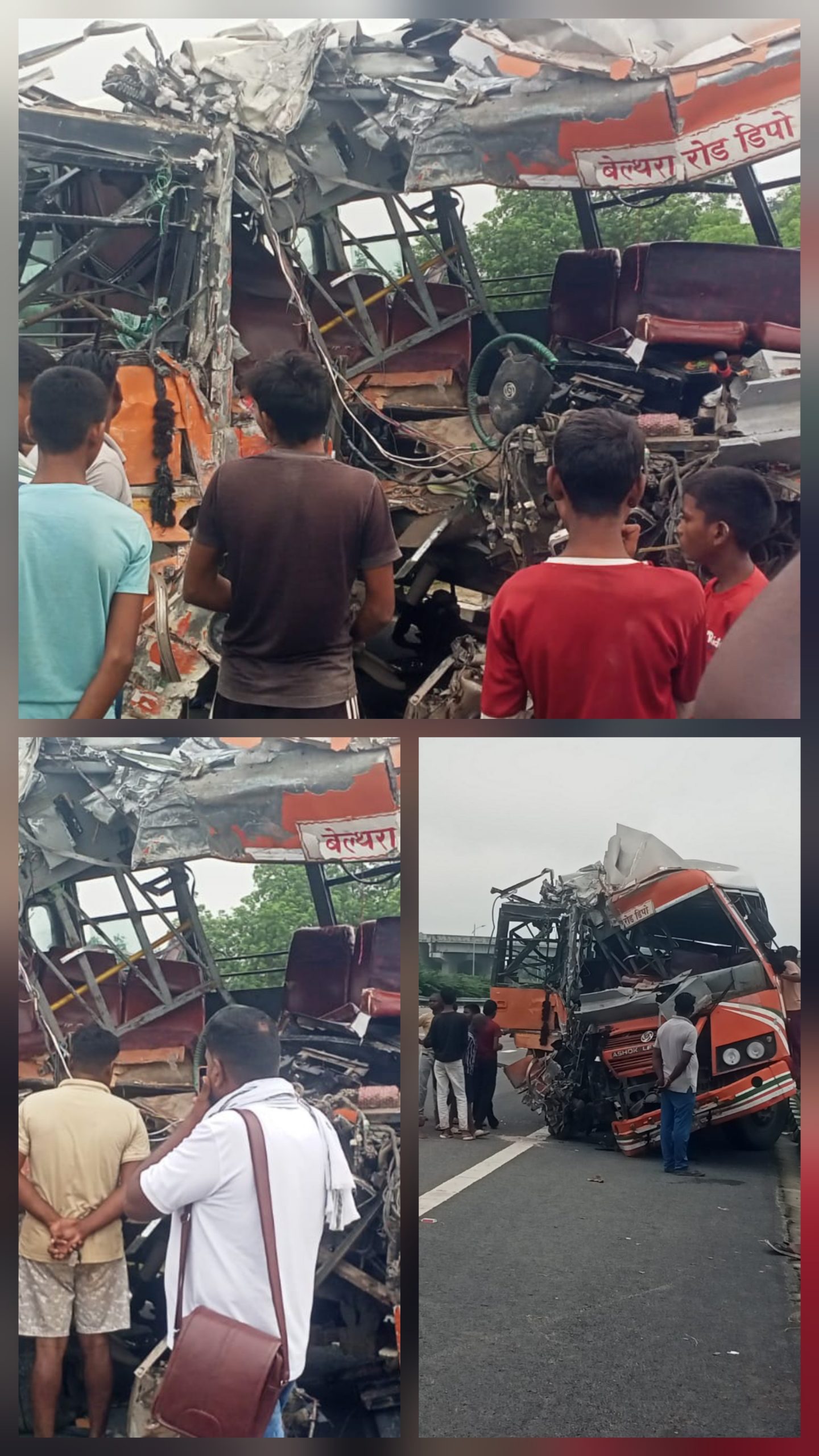 पूर्वांचल एक्सप्रेसवे पर आधी रात मचा कोहराम, रोडवेज बस भीषण हादसे का शिकार; तीन मौतों की सूचना, 28 घायल