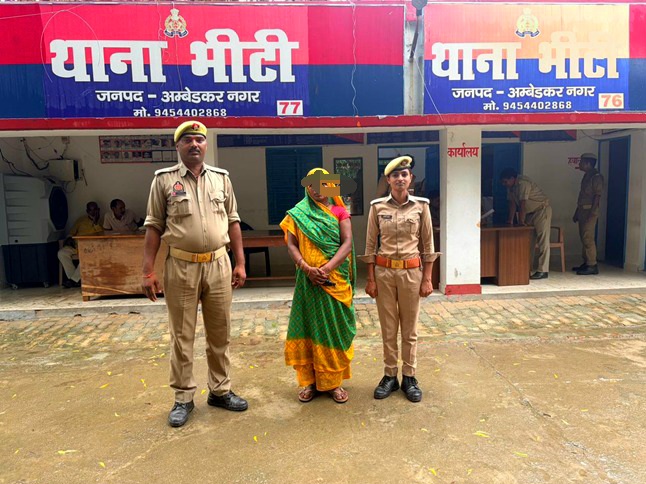 बेटे को आत्महत्या के लिए दुष्प्रेरित करने के आरोप में महिला गिरफ्तार, भीटी पुलिस की कार्रवाई