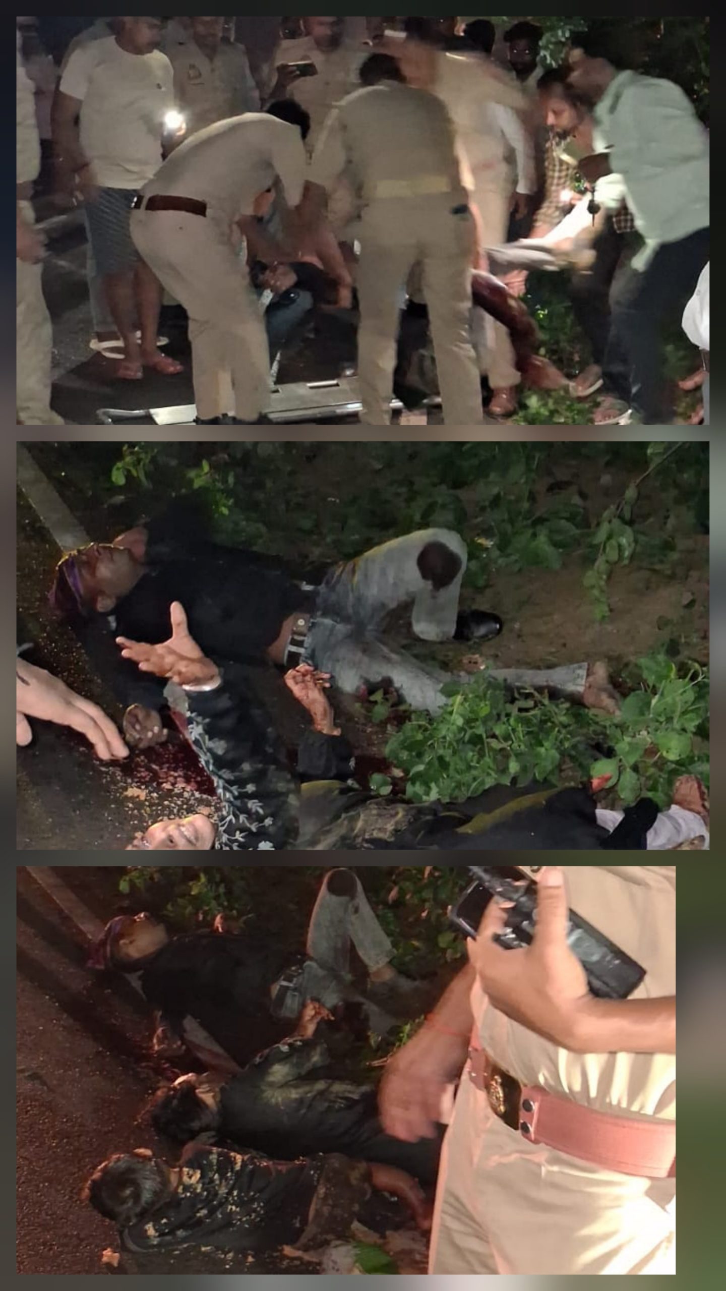 पीछे से आई मौत की रफ्तार ने बाइक को मारी टक्कर, सड़क पर बिखर गई जिंदगी… दंपती और मासूम गंभीर